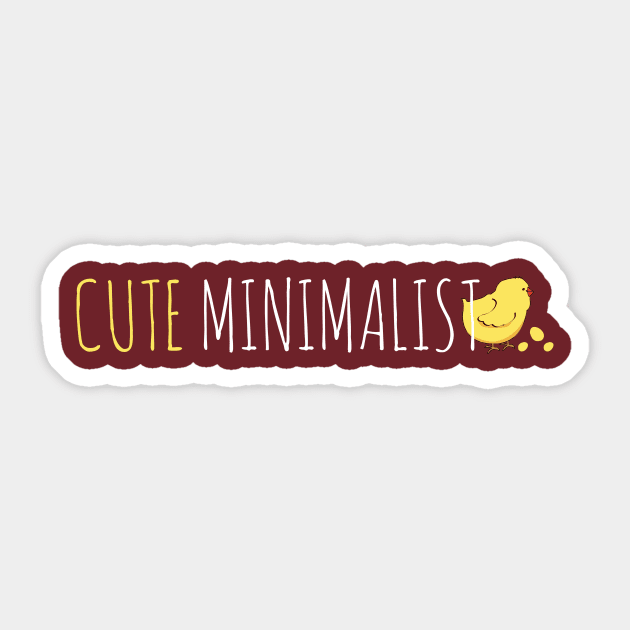 Cute Minimalist Sticker by emma17